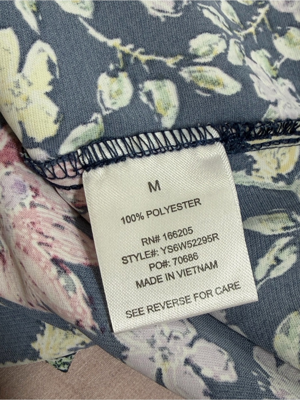 Lucky Brand Floral Button Front Shirtdress Midi Tie Waist Pockets M - Picture 5 of 9